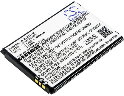 3.7V, 1000mAh, Li-ion Battery fits Blu, D140k, D141k, 3.7Wh