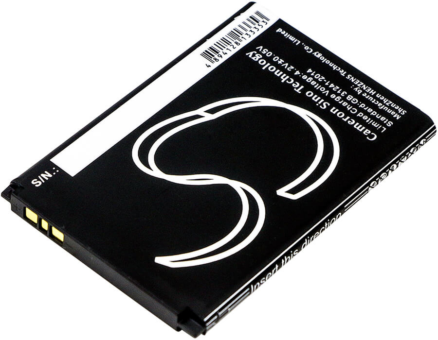3.7V, 1000mAh, Li-ion Battery fits Blu, D140k, D141k, 3.7Wh