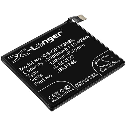 3.85V, 3900mAh, Li-Polymer Battery fits Oneplus, 7t Pro, 7t Pro 5g, 15.015Wh