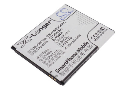 3.8V, 1700mAh, Li-ion Battery fits Hisense, E956q, E958q, 6.46Wh