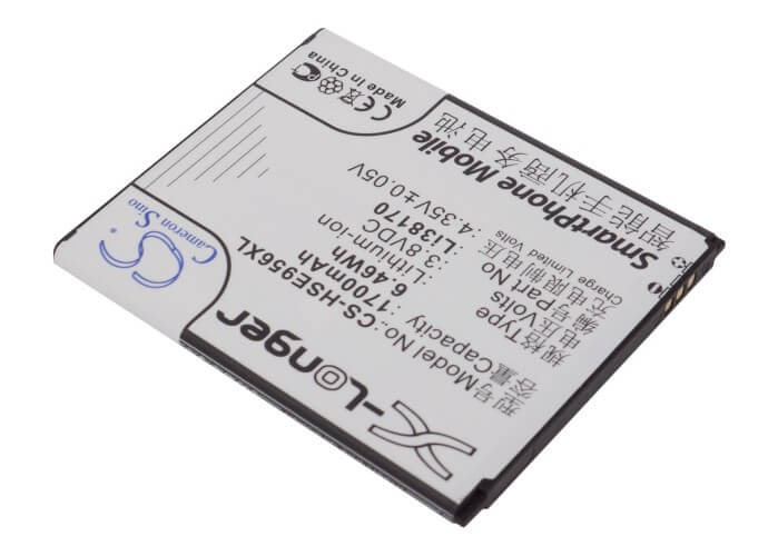 3.8V, 1700mAh, Li-ion Battery fits Hisense, E956q, E958q, 6.46Wh
