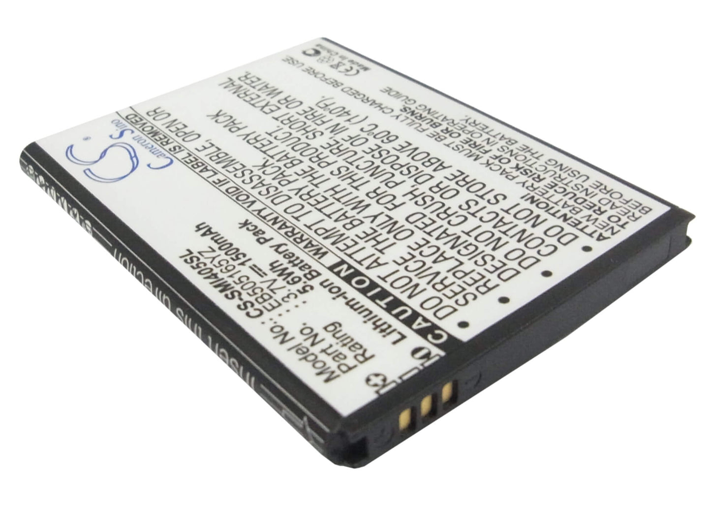 3.7V, 1500mAh, Li-ion Battery fits Samsung, Aegis, Galaxy Metrix 4g, 5.55Wh