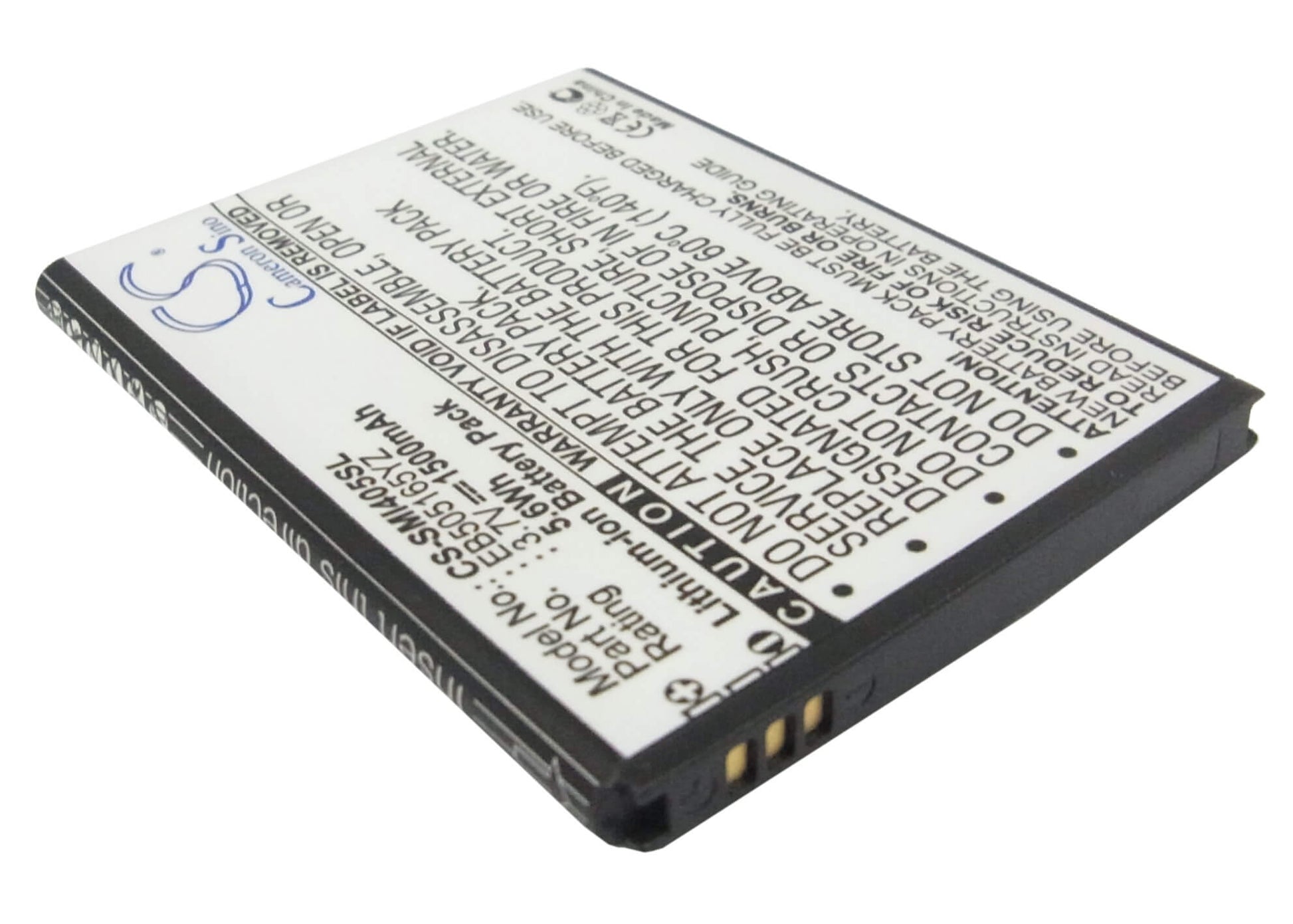 3.7V, 1500mAh, Li-ion Battery fits Samsung, Aegis, Galaxy Metrix 4g, 5.55Wh