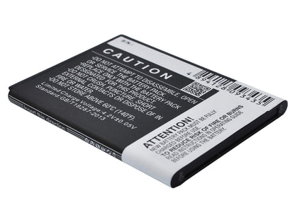 3.7V, 1850mAh, Li-ion Battery fits Samsung, Aegis, Bbm65tk, 6.845Wh