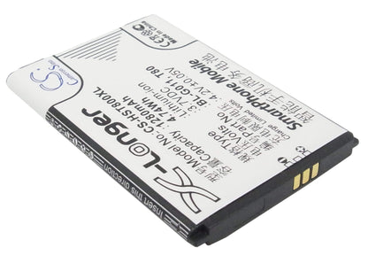 3.7V, 1280mAh, Li-ion Battery fits Gionee, Gn100, 4.736Wh