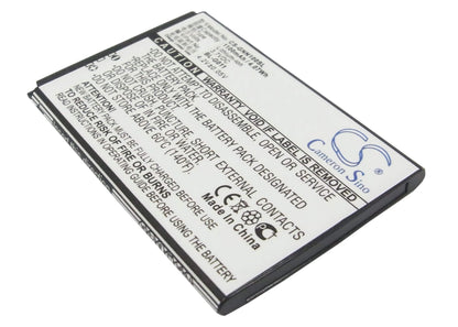 3.7V, 1100mAh, Li-ion Battery fits Fly, Iq235, 4.07Wh