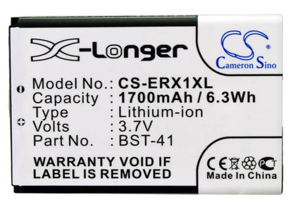 3.7V, 1700mAh, Li-ion Battery fits Sony, Mt25, Mt25a, 6.29Wh