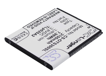 3.8V, 2100mAh, Li-ion Battery fits Alcatel, 5065w-2dalus2, One Touch Pop S3, 7.98Wh