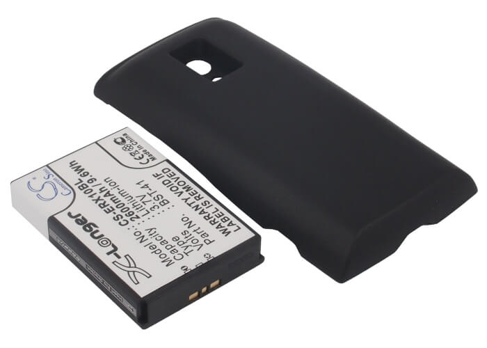Black, 3.7V, 2600mAh, Li-ion Battery fits Ntt Docomo, Aso29038, Xperiatm, 9.62Wh
