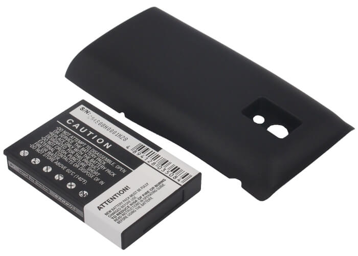 Black, 3.7V, 2600mAh, Li-ion Battery fits Ntt Docomo, Aso29038, Xperiatm, 9.62Wh