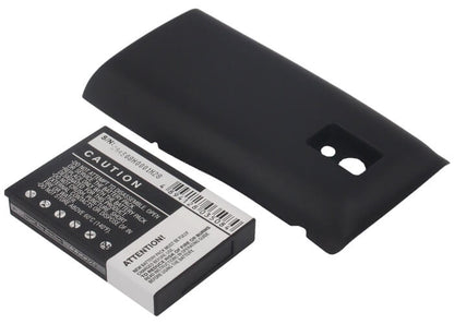 Black, 3.7V, 2600mAh, Li-ion Battery fits Ntt Docomo, Aso29038, Xperiatm, 9.62Wh