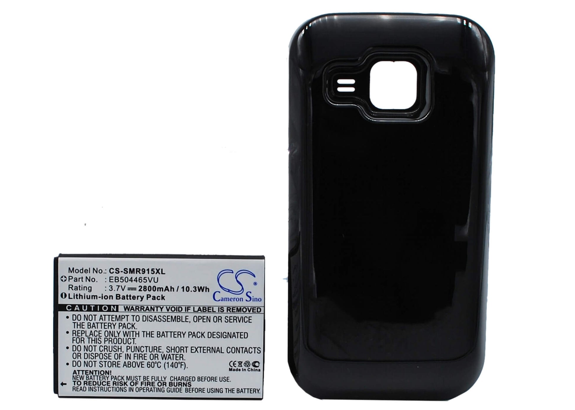 3.7V, 2800mAh, Li-ion Battery fits Samsung, Galaxy Indulge R910, Galaxy Indulge R915, 10.36Wh
