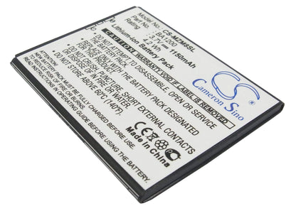 3.7V, 1150mAh, Li-ion Battery fits Meizu, M8, M8 16gb, 4.255Wh