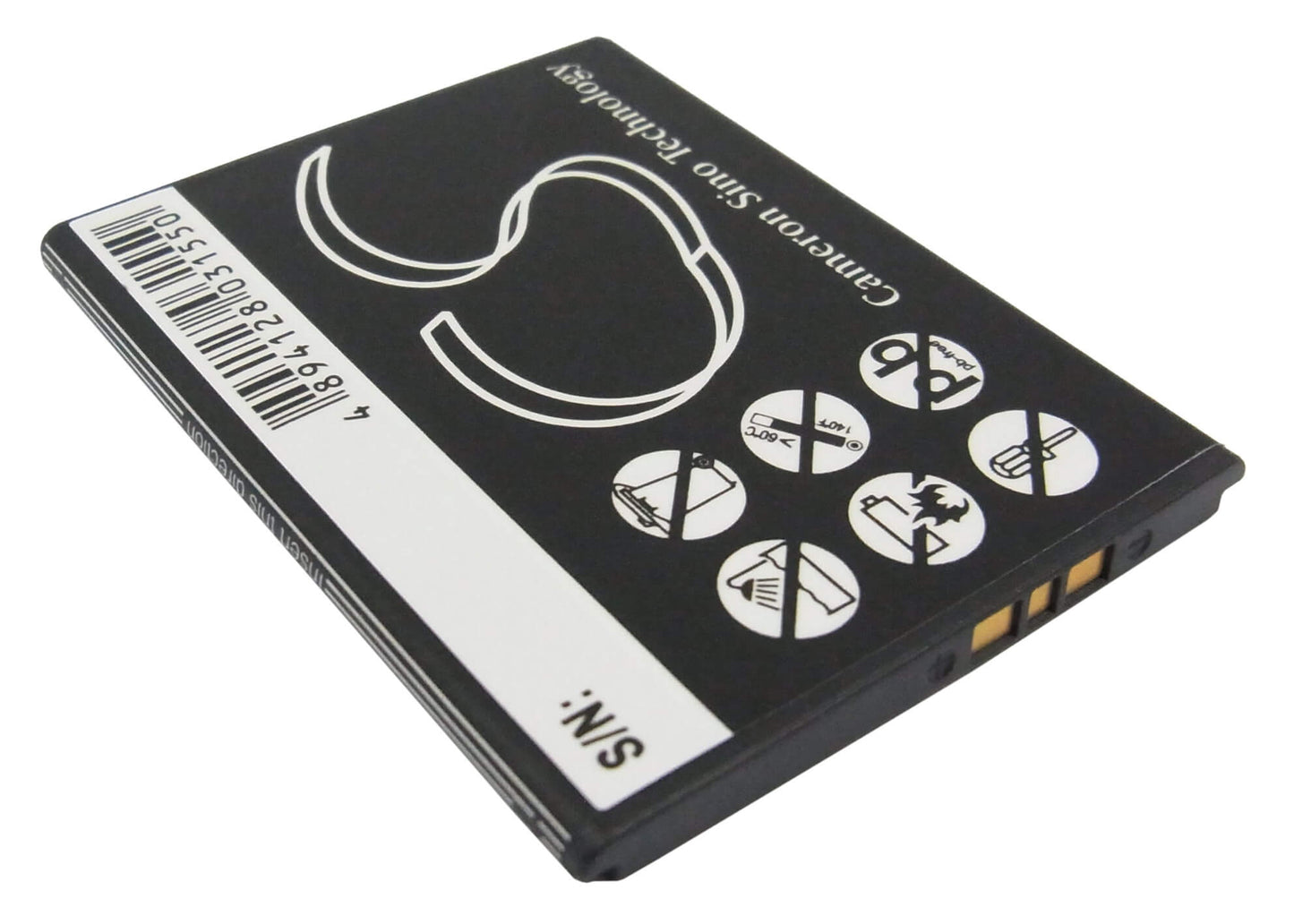 3.7V, 1150mAh, Li-ion Battery fits Meizu, M8, M8 16gb, 4.255Wh