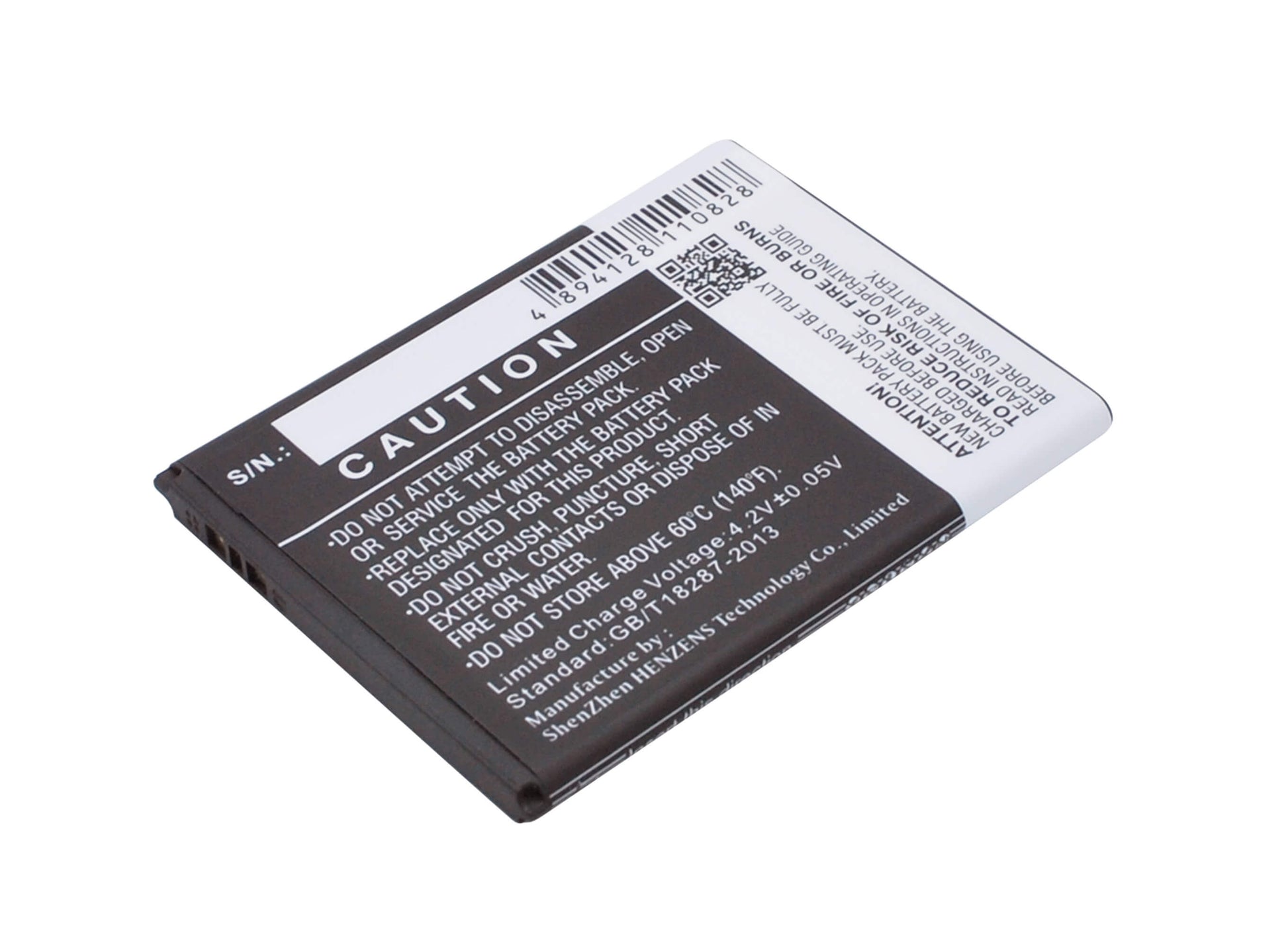 3.7V, 1300mAh, Li-ion Battery fits Green Orange, Mars 1, 4.81Wh