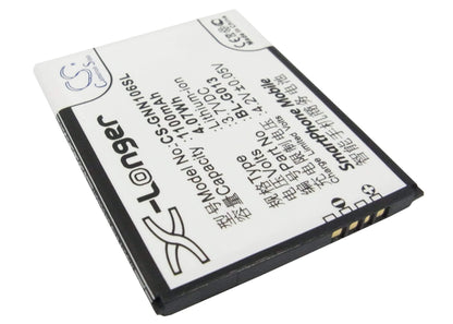 3.7V, 1100mAh, Li-ion Battery fits Gionee, Gn106, Gn109, 4.07Wh