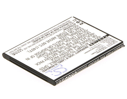 3.7V, 1150mAh, Li-ion Battery fits Zte, Blade C310, L530g, 4.255Wh