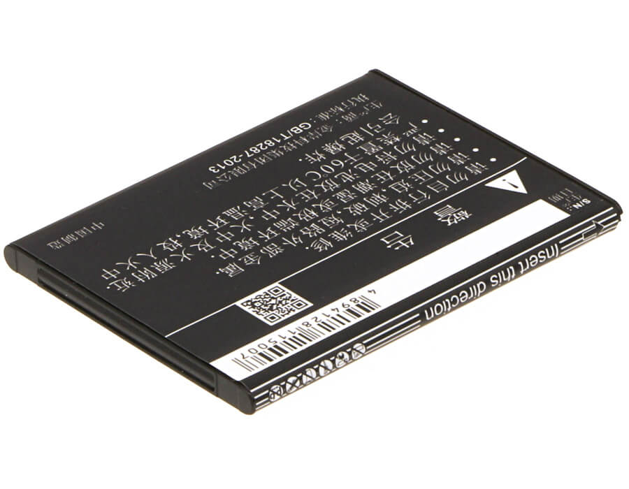 3.7V, 1150mAh, Li-ion Battery fits Zte, Blade C310, L530g, 4.255Wh