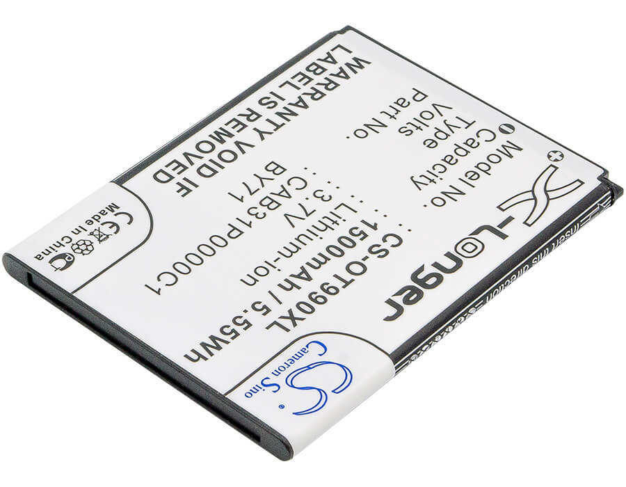 3.7V, 1500mAh, Li-ion Battery fits T-mobile, Move, 5.55Wh
