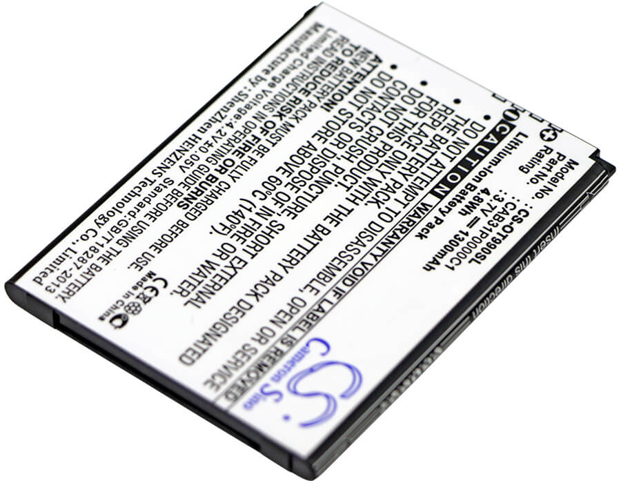 3.7V, 1300mAh, Li-ion Battery fits Megafon, Optima Ms3b, 4.81Wh