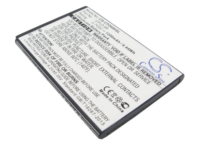 3.7V, 1200mAh, Li-ion Battery fits Coolpad, 8809, 4.44Wh