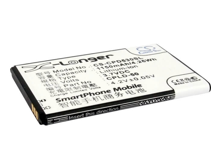3.7V, 1150mAh, Li-ion Battery fits Coolpad, 8013, 8811, 4.255Wh