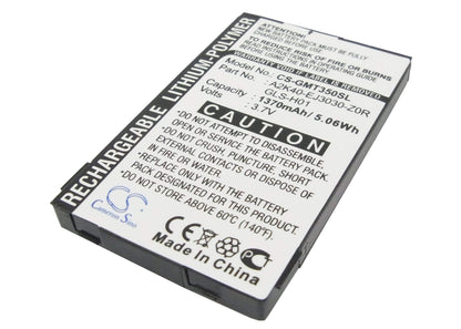 3.7V, 1370mAh, Li-Polymer Battery fits Gigabyte, Gsmart G300, Gsmart I350, 5.069Wh
