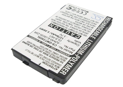 3.7V, 1370mAh, Li-Polymer Battery fits Gigabyte, Gsmart G300, Gsmart I350, 5.069Wh