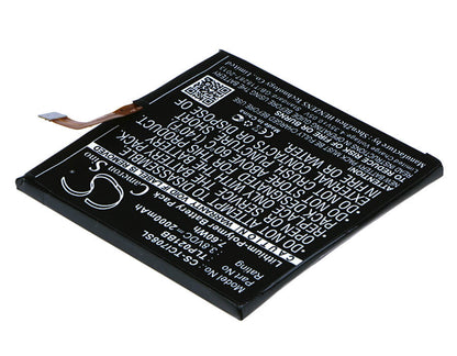3.8V, 2000mAh, Li-Polymer Battery fits Tcl, I708u, I709m, 7.6Wh
