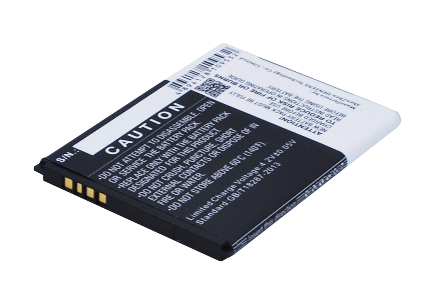 3.7V, 1400mAh, Li-ion Battery fits Vodafone, 785 Tipo, Smart 4 Mini, 5.18Wh