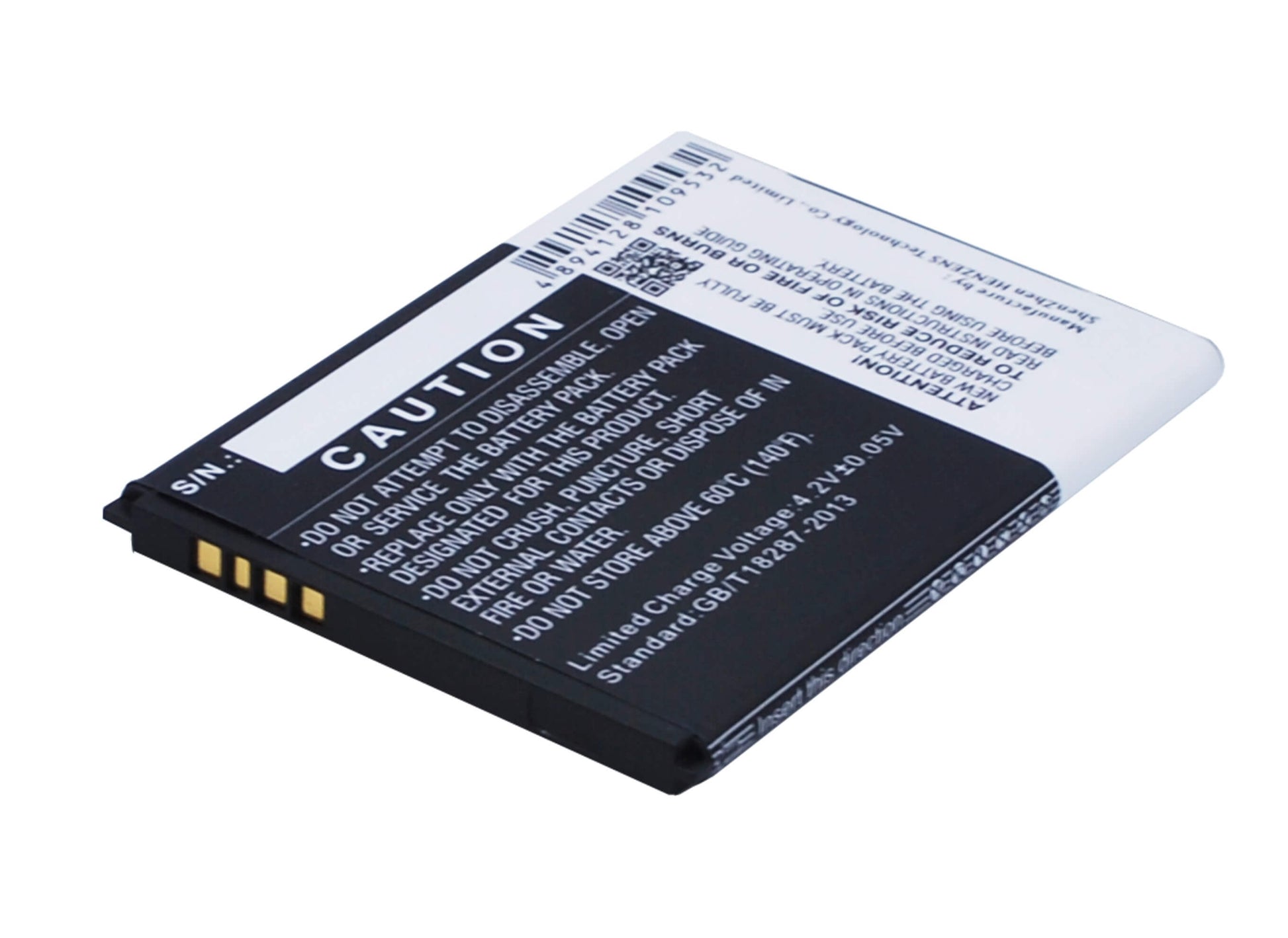 3.7V, 1400mAh, Li-ion Battery fits Vodafone, 785 Tipo, Smart 4 Mini, 5.18Wh