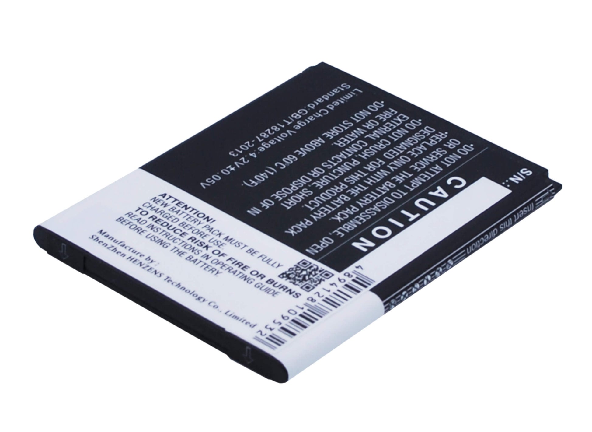 3.7V, 1400mAh, Li-ion Battery fits Vodafone, 785 Tipo, Smart 4 Mini, 5.18Wh