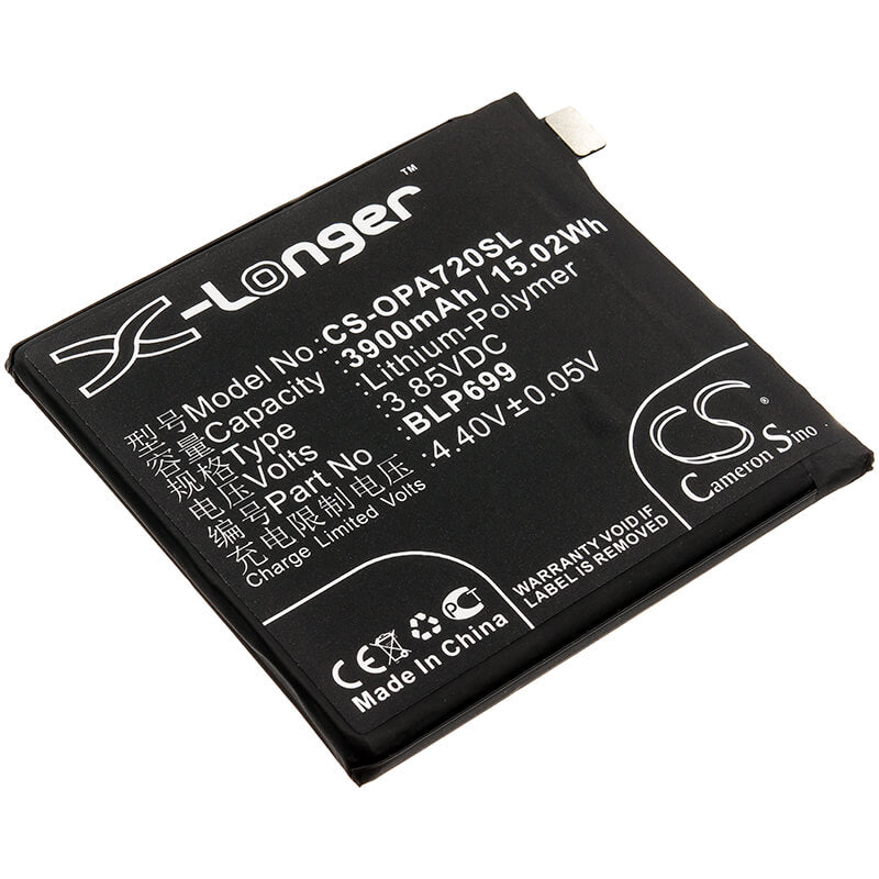 3.85V, 3900mAh, Li-Polymer Battery fits Oneplus, 7 Pro, 7 Pro Premium Edition, 15.015Wh