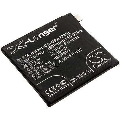 3.85V, 3900mAh, Li-Polymer Battery fits Oneplus, 7 Pro, 7 Pro Premium Edition, 15.015Wh
