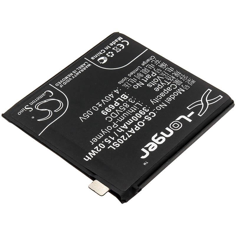 3.85V, 3900mAh, Li-Polymer Battery fits Oneplus, 7 Pro, 7 Pro Premium Edition, 15.015Wh