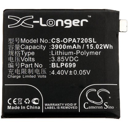3.85V, 3900mAh, Li-Polymer Battery fits Oneplus, 7 Pro, 7 Pro Premium Edition, 15.015Wh