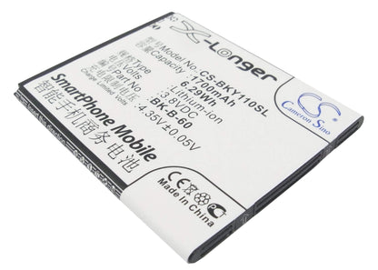 3.8V, 1700mAh, Li-ion Battery fits Bbk, Vivo Y11, Vivo Y11t, 6.46Wh