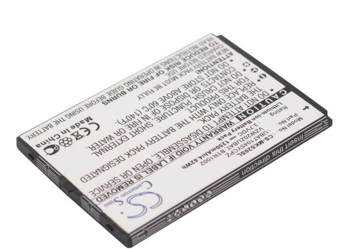 3.7V, 1250mAh, Li-ion Battery fits Microsoft, Kin Two, 4.625Wh