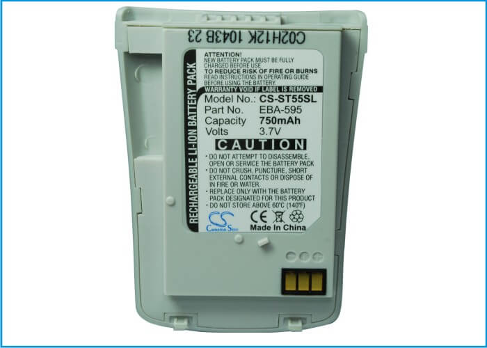 3.7V, 750mAh, Li-ion Battery fits Siemens, St50, St55, 2.775Wh