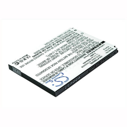 3.7V, 1400mAh, Li-ion Battery fits Verizon, Adr8995, Adr8995vw, 5.18Wh