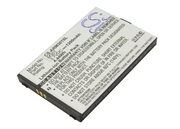 3.7V, 1200mAh, Li-ion Battery fits Auro, M301, 4.44Wh