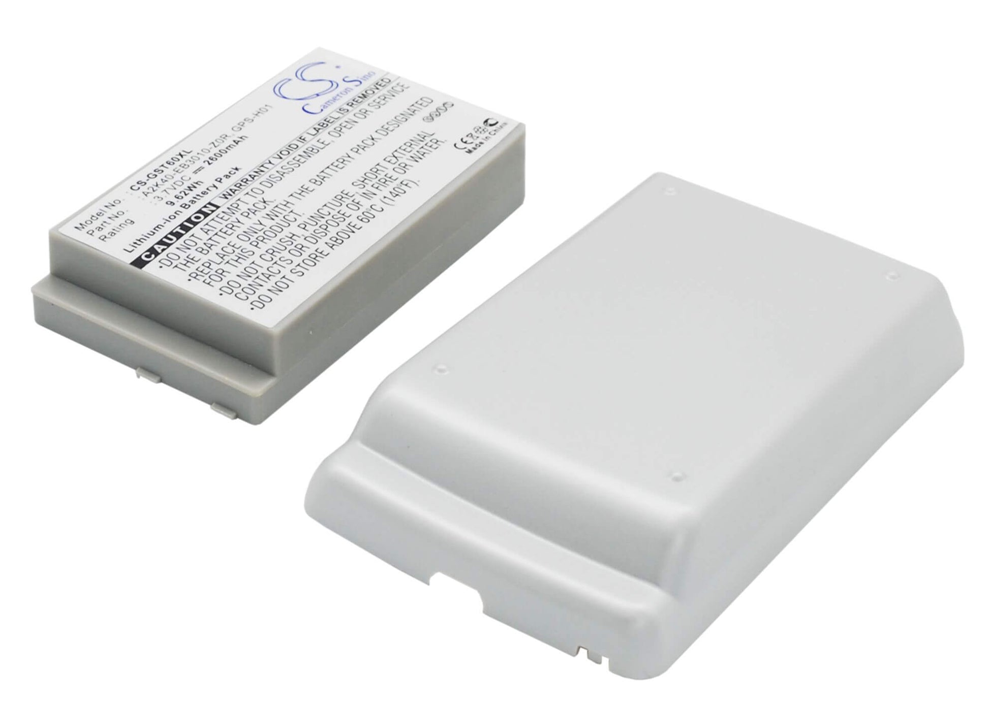 3.7V, 2600mAh, Li-ion Battery fits Gigabyte, Gsmart T600, 9.62Wh