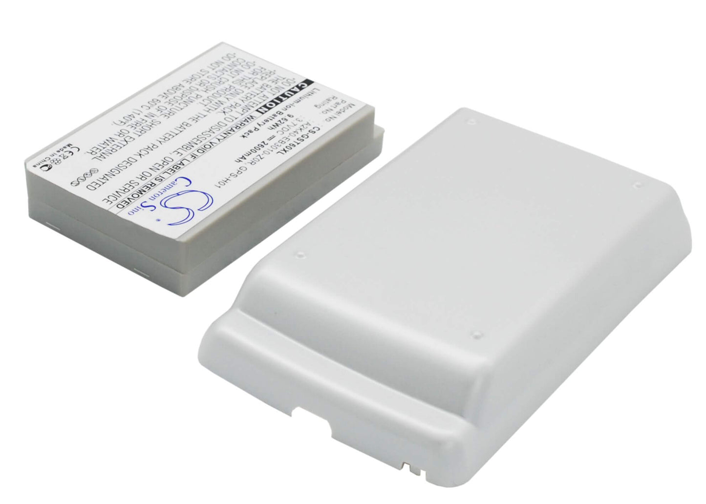3.7V, 2600mAh, Li-ion Battery fits Gigabyte, Gsmart T600, 9.62Wh