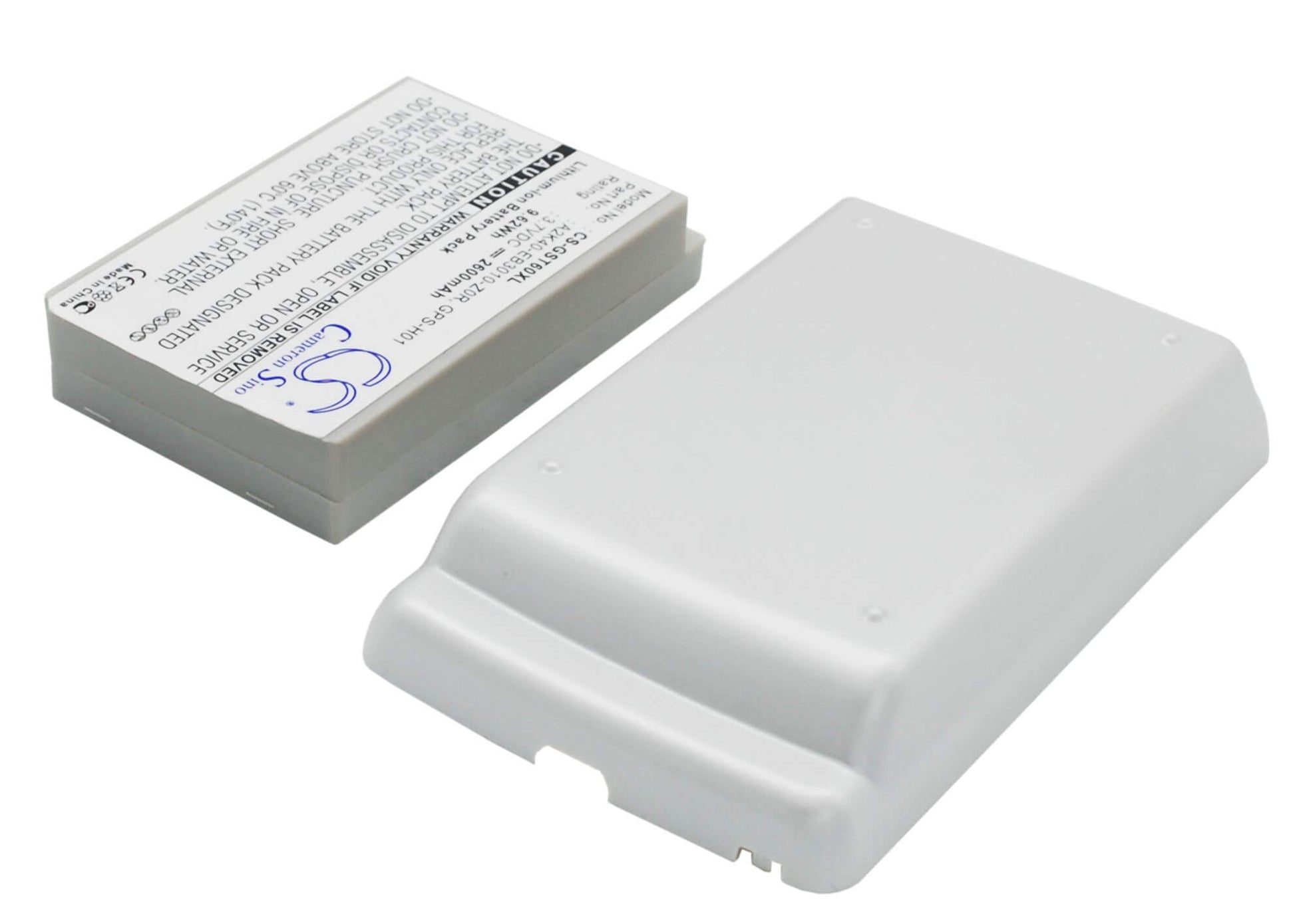 3.7V, 2600mAh, Li-ion Battery fits Gigabyte, Gsmart T600, 9.62Wh