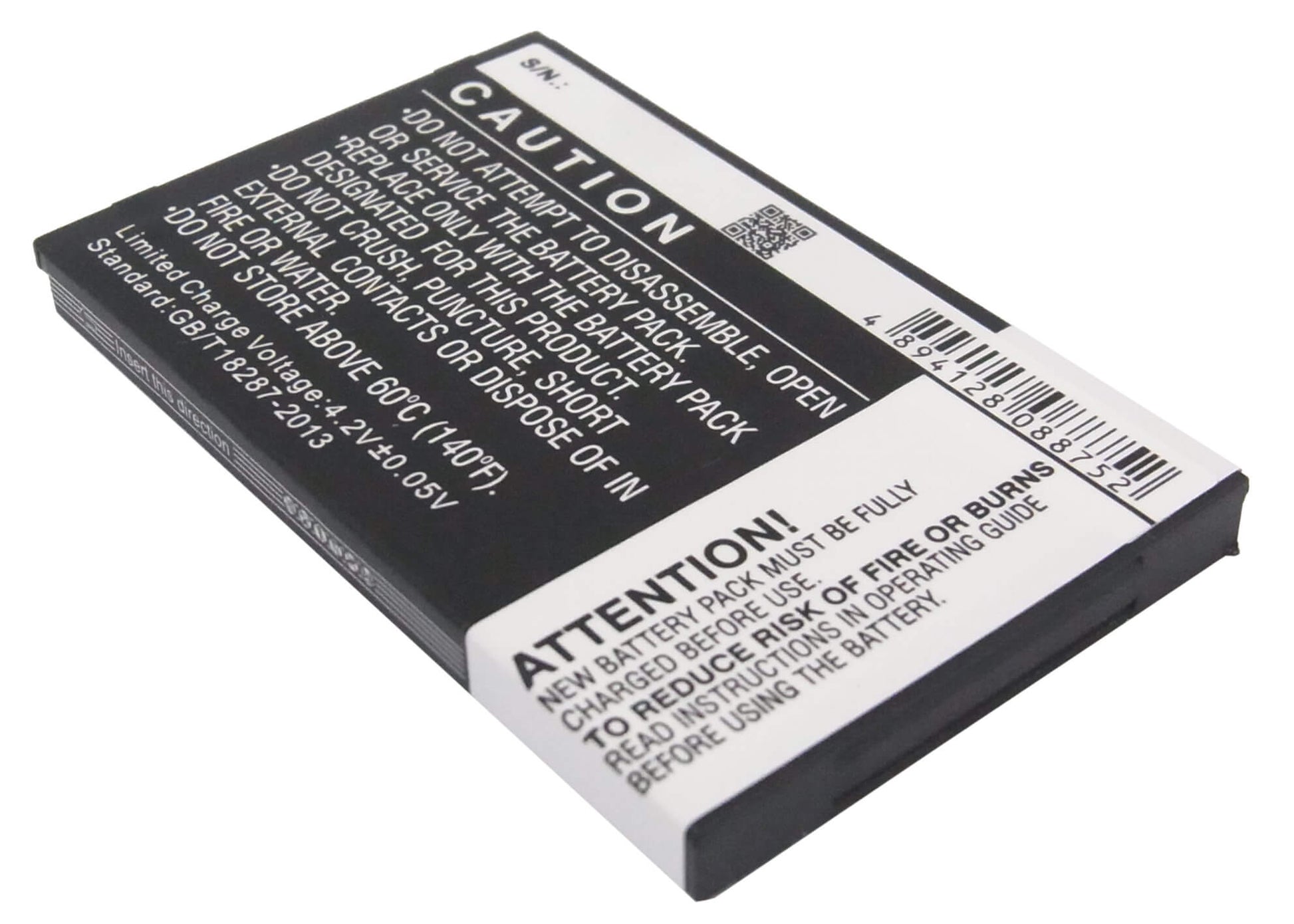 3.7V, 1250mAh, Li-ion Battery fits Gionee, A320, A350, 4.625Wh