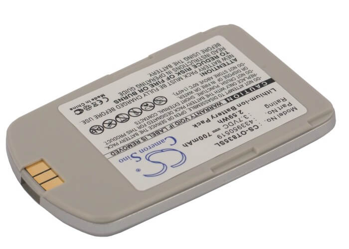 3.7V, 700mAh, Li-ion Battery fits Alcatel, Ot-825, O-t835, 2.59Wh