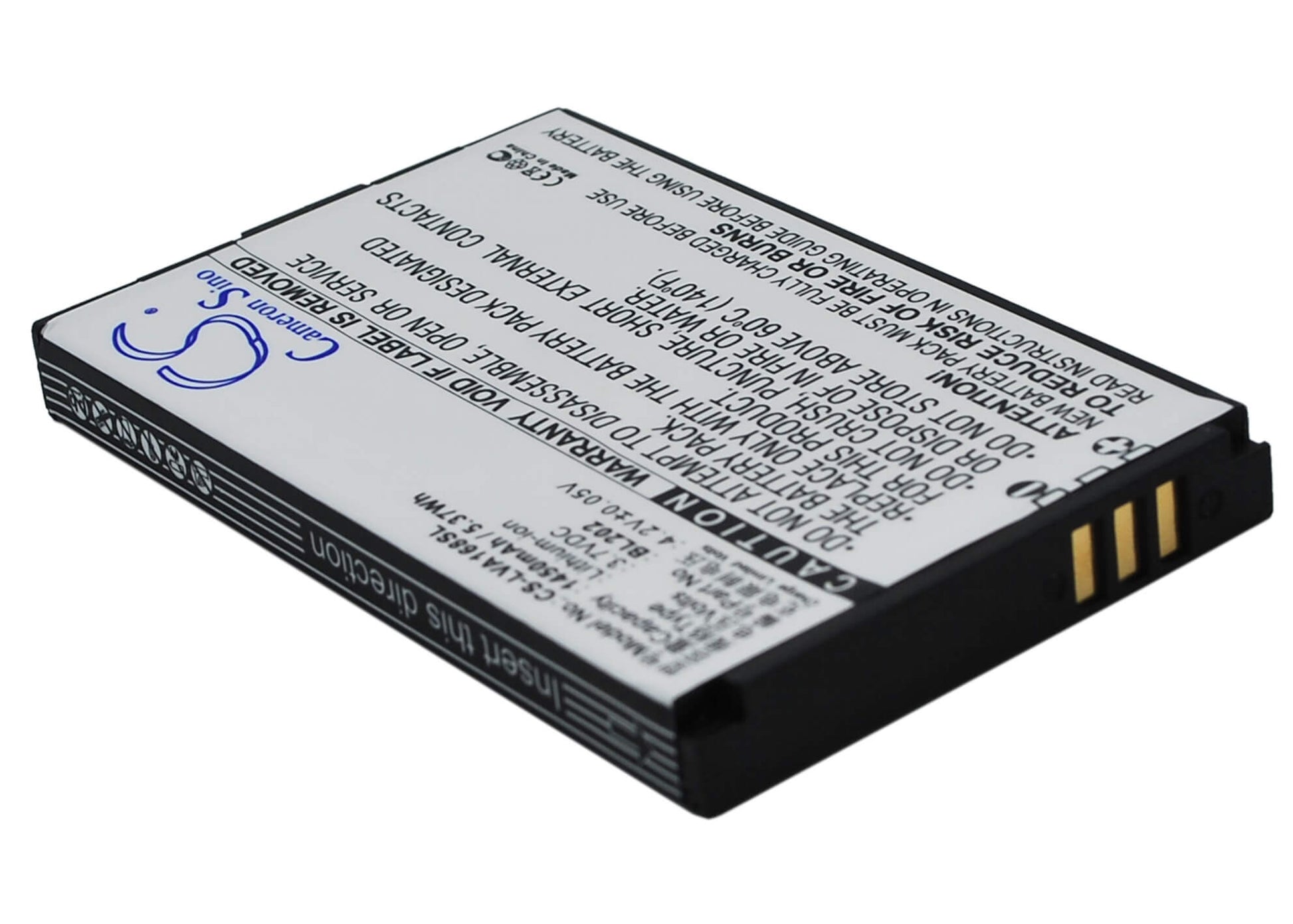3.7V, 1450mAh, Li-ion Battery fits Lenovo, Ma168, Ma169, 5.365Wh