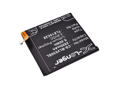 3.8V, 2500mAh, Li-Polymer Battery fits Blu, Selfie, V030u, 9.5Wh