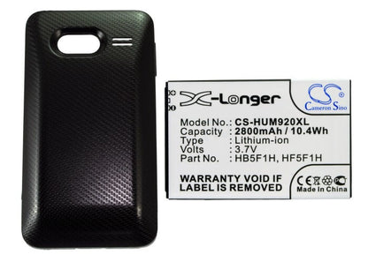 3.7V, 2800mAh, Li-ion Battery fits Metropcs, Activa 4g, M920, 10.36Wh