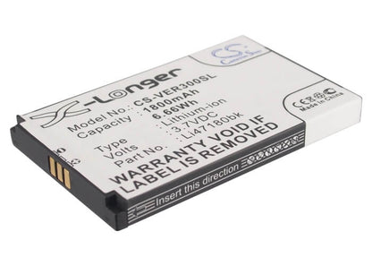 3.7V, 1800mAh, Li-ion Battery fits Viewsonic, Q1, Q3, 6.66Wh